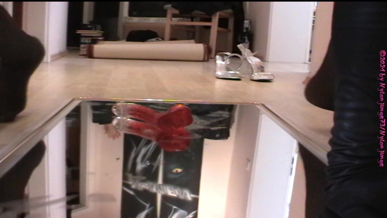 Carmen_Nylonjunge: Dildo fun on wall mirror ** Anal HD nostalgia **