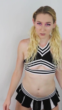 Cheerleader JOI and POV blowjob