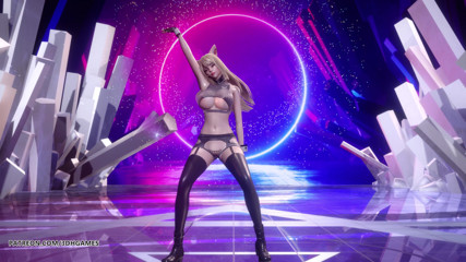3D-Hentai Games: [MMD] (G)I-DLE - Tomboy hot striptease dance Ahri Akali Evelynn Kaisa League...