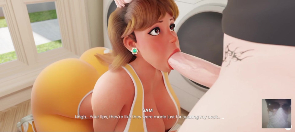 Dark Sam: Step-mom Daisy From Mario Sees My Hard Dick and Offer...