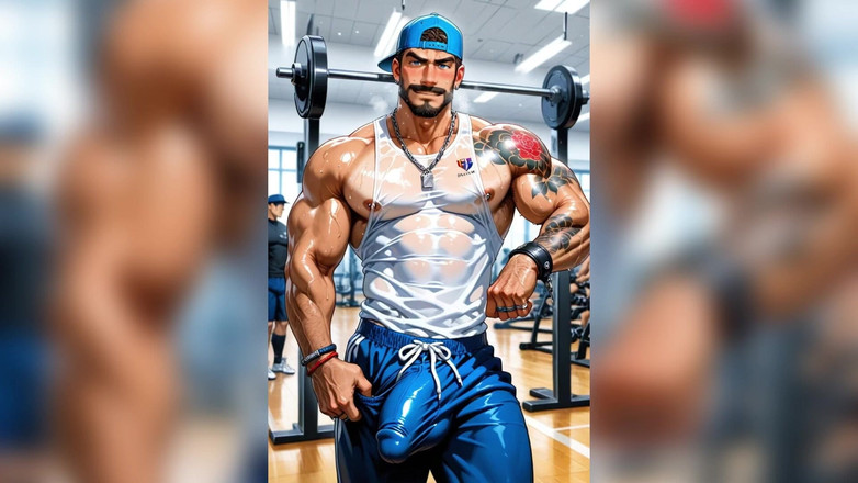 Office boy: Fitnessstudio, schwuler arsch mit sperma ficken