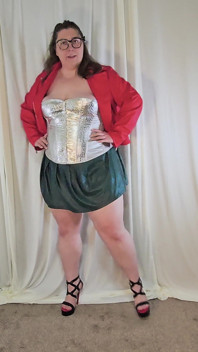 Tall BBW Tempting in Leather Try on Haul