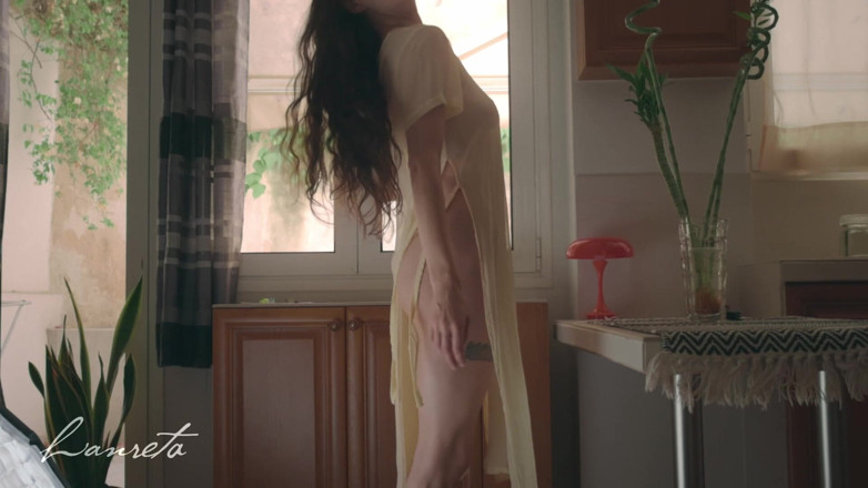 Lanreta: Trying on Sexy Outfits with Squirting Orgasm