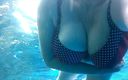 Maria Old: Underwater Huge Boobs Flashing