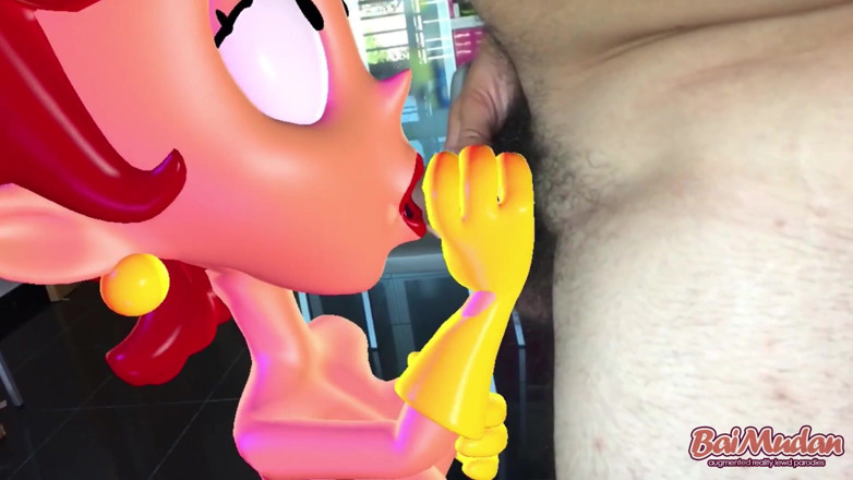 Bai Mudan: Dexters stepmom sucks cock in the kitchen