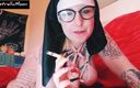 EstrellaSteam: Tattooed Nun Smokes a Cigarette for You