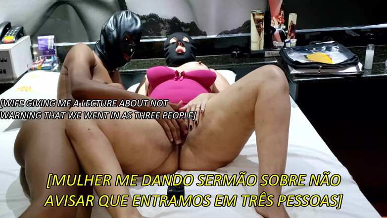 Minhaesposaparaoutro: [s titulky]hotwife Motel Threesome Com 18letý bbc býk, růžová noční košile,...