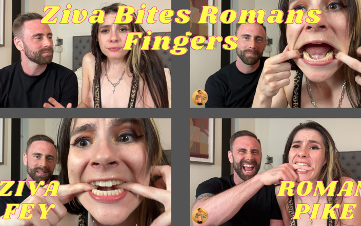 Roman Pike: Ziva Bites Romans Fingers 4K