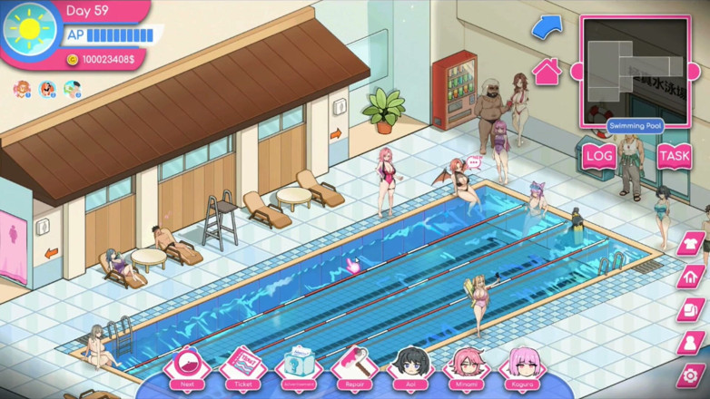 NSFWOtaku: Hentai game - Osobisty asystent rozciągnięcia jebanie i scena galerii seksu...