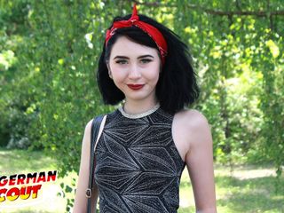 German Scout: German Scout - Small Goth Teen Joena Talk to Casting Fuck