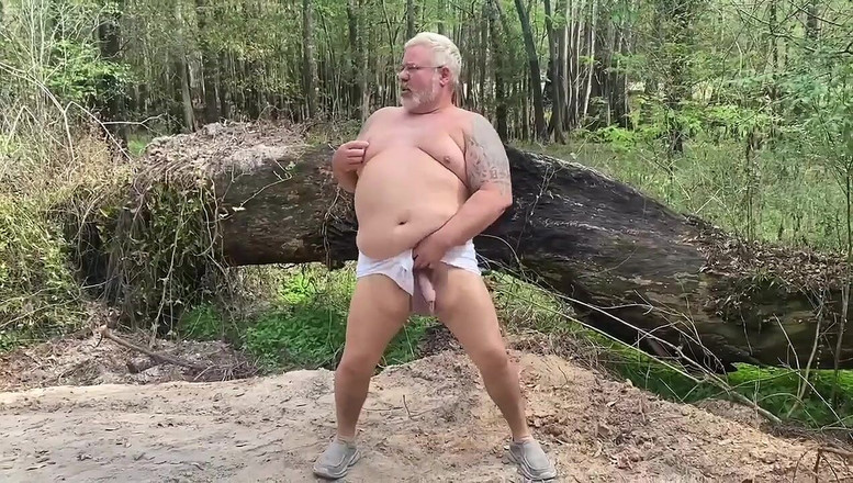 Hand-Free-Daddy-Chub: 拍摄巨大的爸爸负载