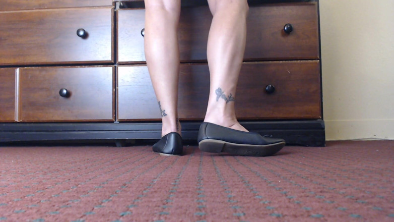 Abby Anna: Dirty feet ballet flats shoe play