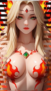 Lustrender: Singapura Rune Goddess, Glow Kecantikan Gangsa Bogel - Ai Video