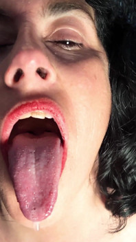 Emma Smile MILF Shows Her Nostrils Pressing Her Nose Fetish