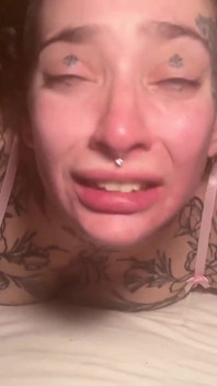 Tattooed Submissive Can't Control Her Excitement as She Receives Rough Sex!