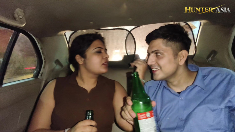 hunter Asia: Party Sex with Indian MILF in Car