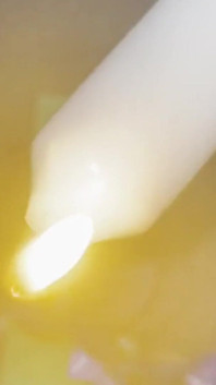 Candle Wax Peehole Insert