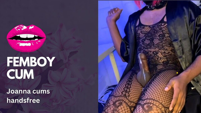 Joanna CD: Joanna Sissygasm durante una transmisión en vivo - mariquita puta crossdresser...