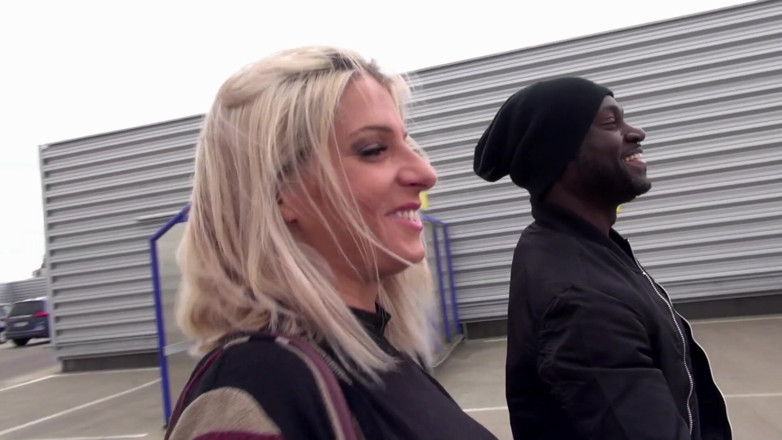 FUCK PARTY XXX and VINTAGE PARTY: Stunning tattooed blonde fucked outdoor by a big black cock