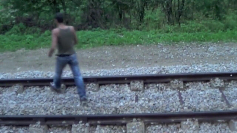 Crunch Boy: Jak fucked bareback by straight boy outdoors