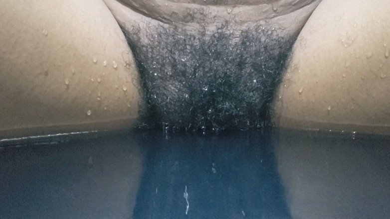 Lovemina: Hot Wife Big Pussy Close up in Ocean Waves, Standing...