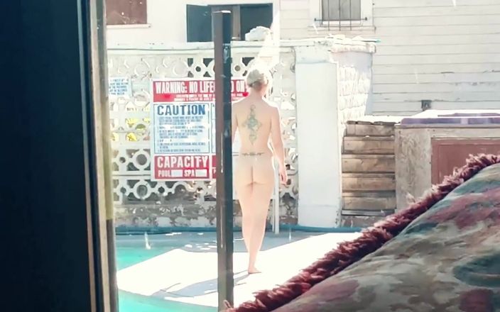 Glass Desk Productions: Kristi Love - Stunning blonde is caught sunbathing nude