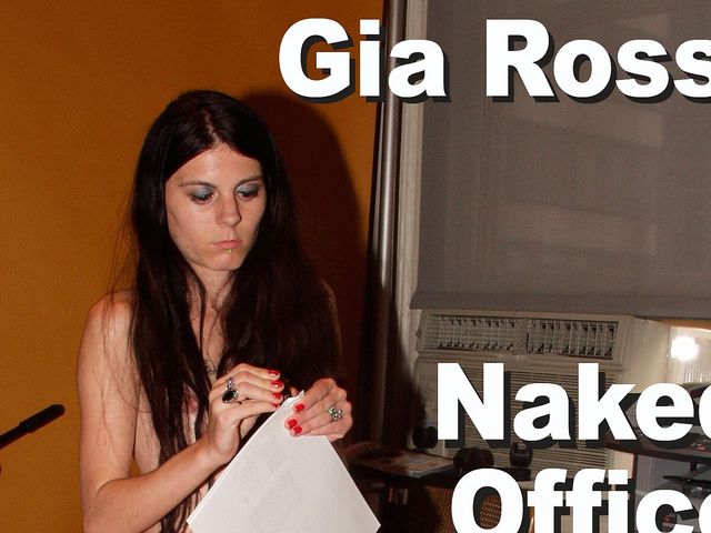 Gia Rossi naked office worker pours shots (Picticon bondage and fetish)