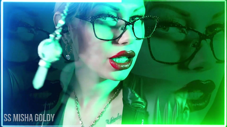Goddess Misha Goldy: Lose yourself in My gorgeous lips worship trance!
