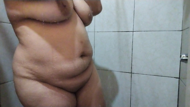 Stepmom_with_big_tits: How Those Tits Pop Out While Taking a Shower