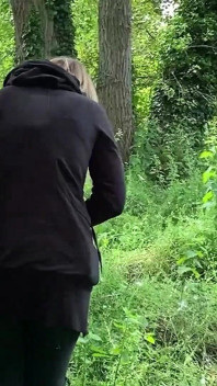 French Pegging - Exhibition and Steamy Drop at the Woods