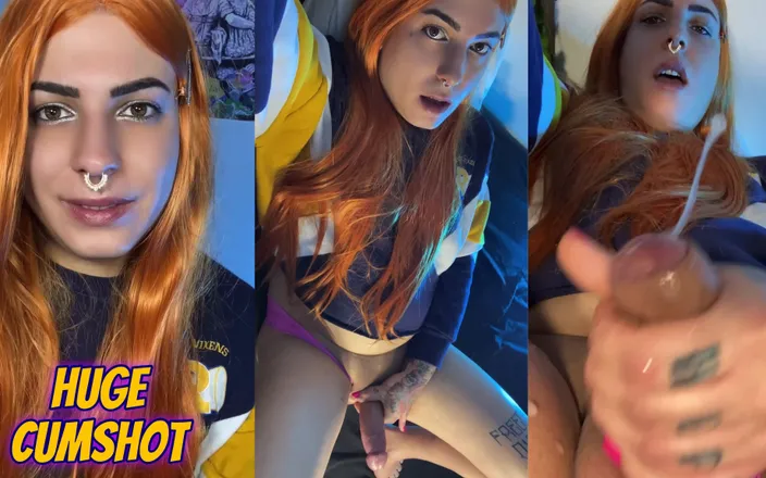 EmmaInkTrans: Trans Girl Takes a Huge Cumshot