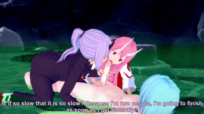 Wraith ward: Shuna and Shion Ambush Rimuru in the Hot Springs - the...