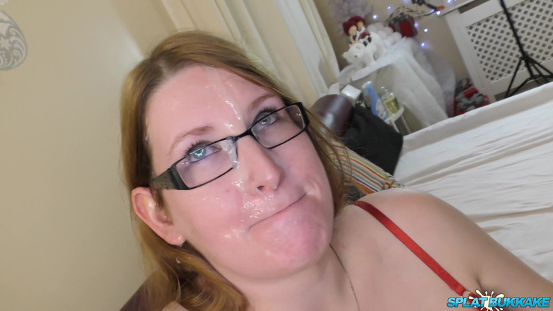 Gangbang team: Chubby Brunette MILF Gets Cum on Her Face and in...