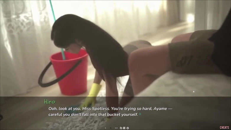 Future Money Man: Japanese Stepsister House Cleaning Turns in to Feet Fetish