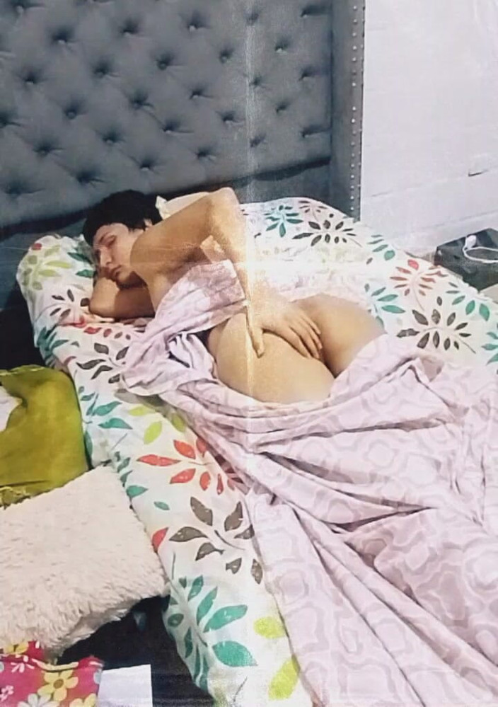 femboyass469: Old Video, Someone Records Me Sleing Naked and My Cock...