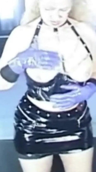 Watch This French Domina Play with Her Pussy in Latex