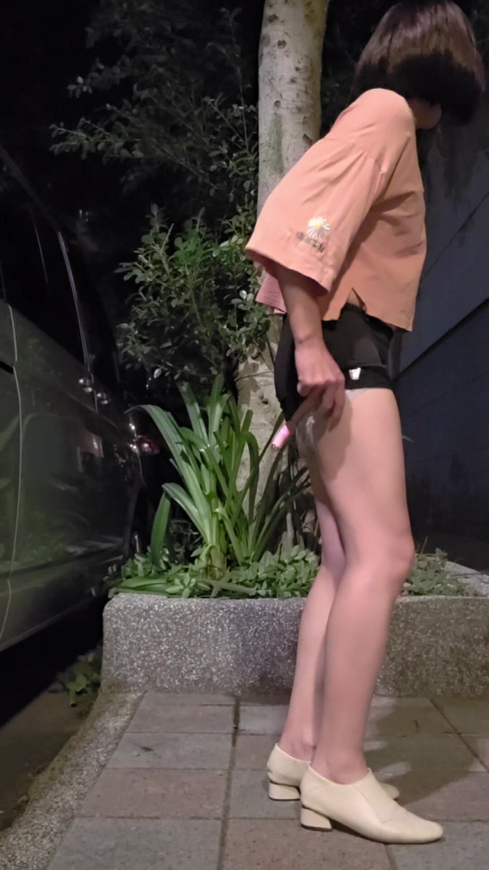 Taiwancdgirl: Outdoor Fun with My Toy!