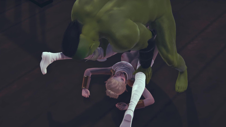 Waifu club 3D: Orc cock is too big for this pussy