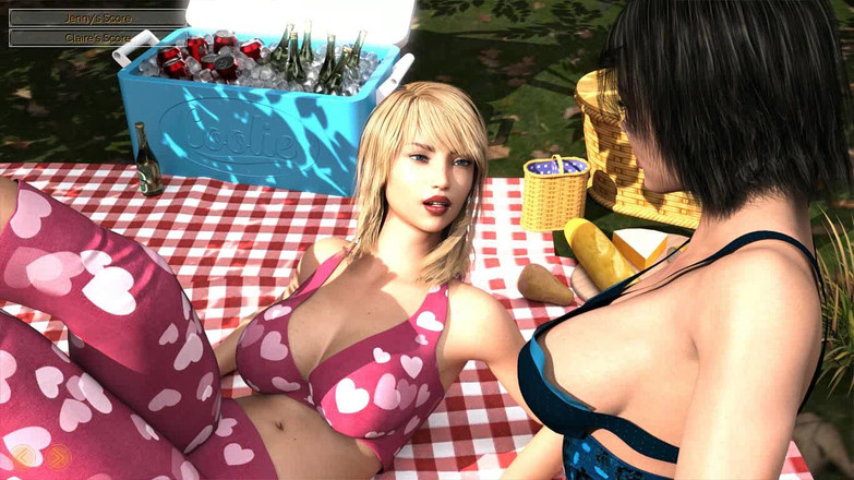 Dirty GamesXxX: Happy Marriage: Mąż jego zdzirowata żona i inna dziwka na pikniku...