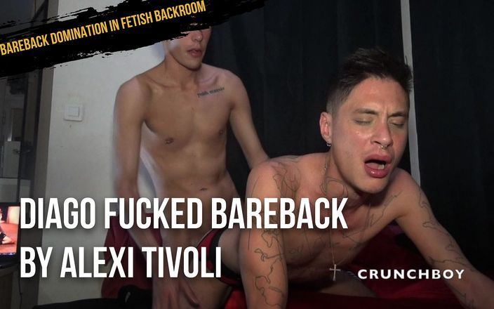 Bareback domination in fetish backroom: Diago šuká barebakc od Alexi Tivoli