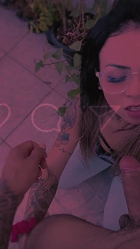 Best POV - Stepsister Challenged to Suck Outdoors