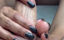 Latina malas nail house: Black toes and grey nails handjob and footjob for this...