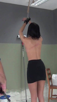 Donna's bare back whip