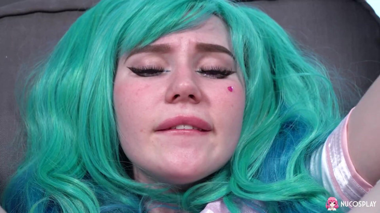 Nu Cosplay: Leyla Lure Is a Horny Blue Haired Hentai Slut