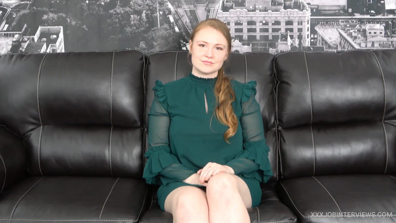 XXX Job Interviews: Gorgeous Ginger Eats Creampie Ala Anal!