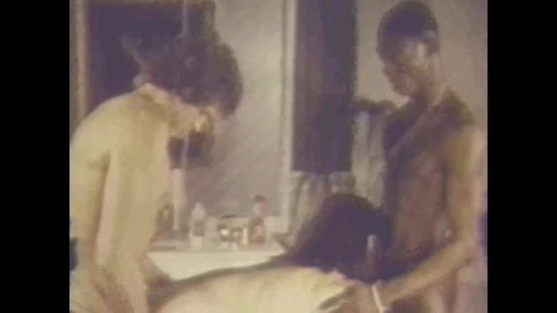 Vintage megastore: Threesome - Big Black Cock and Small White Dick for a...