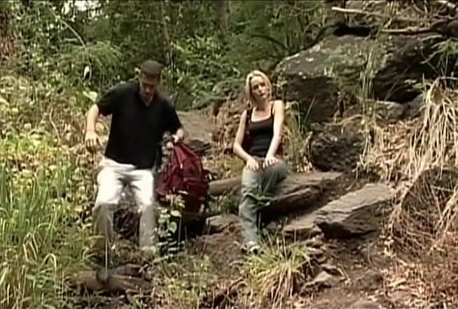 Public Lust: Hot amateur couple fucking on a rock