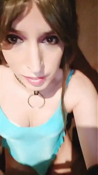 Crossdrrsser Face with Cum