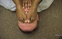 Shes Boss: Ebony Feet Control a White Guys Face