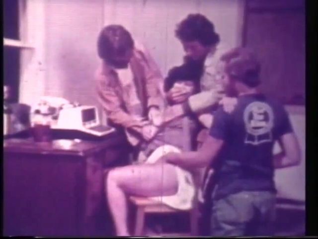 Thre Bad Guys Takes Care of a Cute and Sexy Babe of the Seventies in a Vintage Rough Sex Video (Vintage megastore)